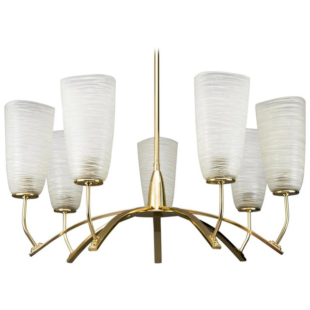 Italian Chandelier, 1960s For Sale - Image 10 of 10