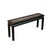 This refined Ming-style long bench features a classic waisted design and a deep, weathered black lacquer finish that...
