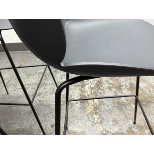 Gam Fratesi for Gubi Black Beetle Bar Stools, Set of Four For Sale - Image 10 of 12