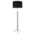 Black Black and Brass Pie De Salón G2 Floor Lamp by Jaume Sans For Sale - Image 8 of 8