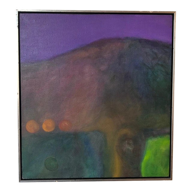 Framed Original Abstract Oil Painting For Sale