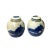 This is a pair of mini size blue and white ginger jars with Chinese Oriental scenery character theme. There is a variation...