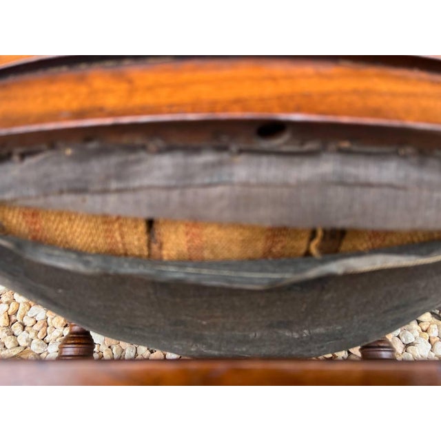 Early 20th Century Antique Oak Banker Office Desk Chair For Sale - Image 9 of 11