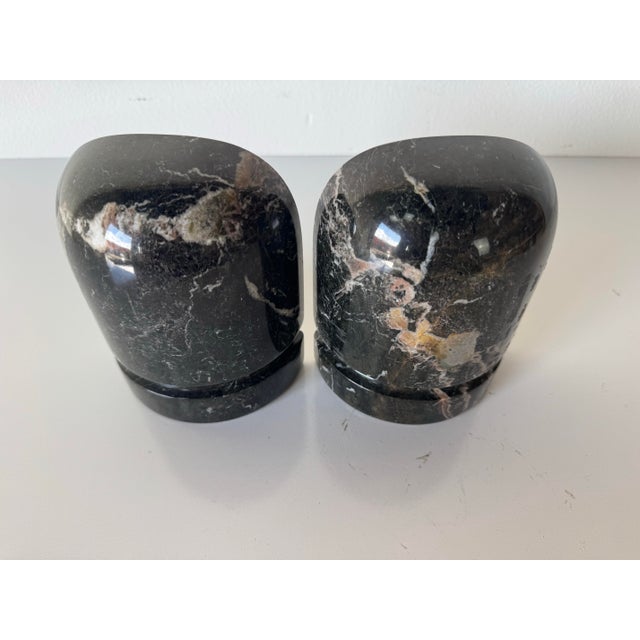 Stone 1980s Vintage Carved Marble Bookends – A Pair For Sale - Image 7 of 12