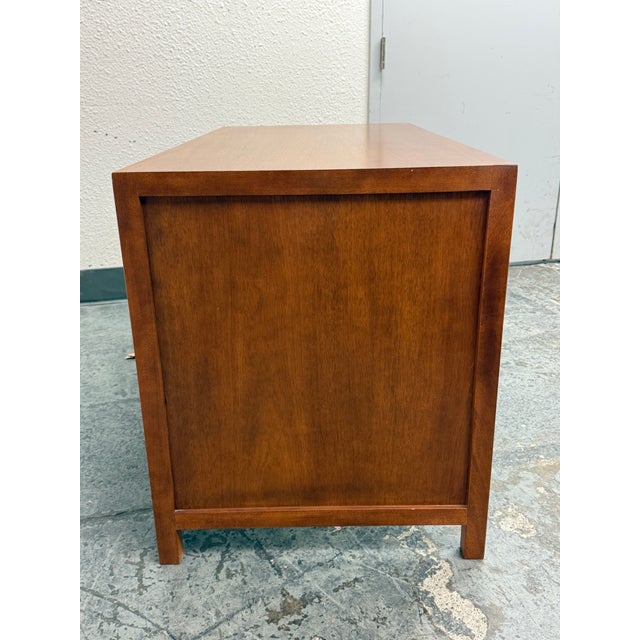 Late 20th Century Bespoke Mid-Century Modern Desk + Two Drawers For Sale - Image 5 of 12