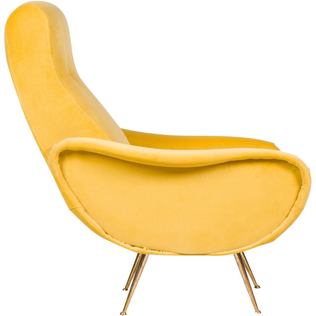 Mid-Century Modern Pair of Italian Mid-Century Chairs in the Stryle of Marco Zanuso For Sale - Image 3 of 6