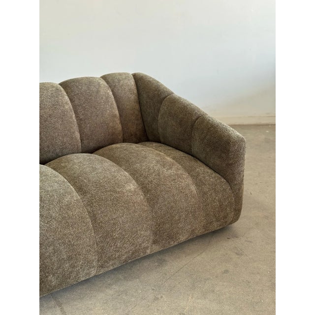 Xl- Custom Low Profile Channel Sofa - Floor Model For Sale In Los Angeles - Image 6 of 8