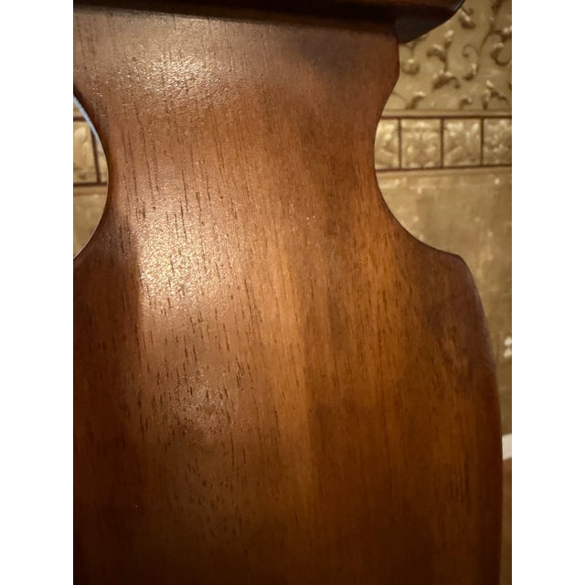 1980s Cherry Dining Table With 6 Chairs, Two Leaves & Custom Table Pads For Sale - Image 11 of 12