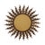 Large Gold Leaf Gilt Wood Sunburst Mirror, 1950s For Sale - Image 15 of 18