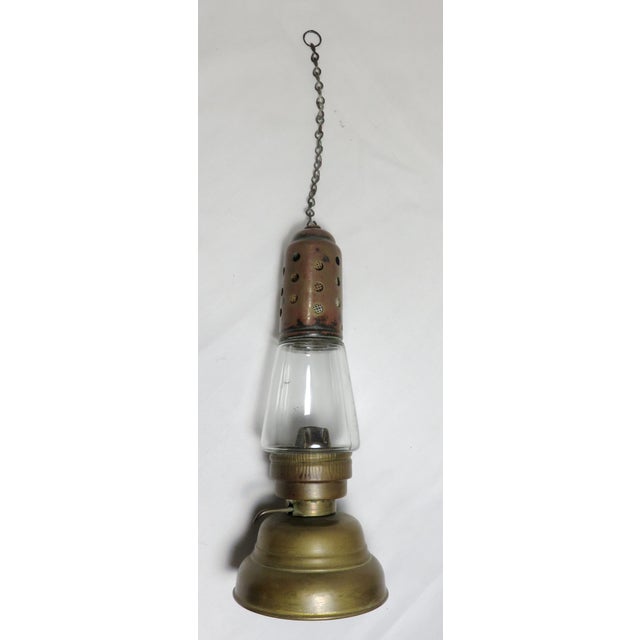 Antique Brass Ice Skaters Oil Lamp Patent 1867 Chairish