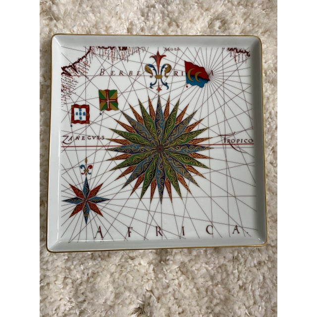 Vintage Vista Alegre Africa Porcelain Tray - Made in Portugal For Sale - Image 10 of 10