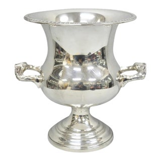 Vintage Sheridan Silver Plated Trophy Cup Urn Champagne Chiller Ice Bucket For Sale