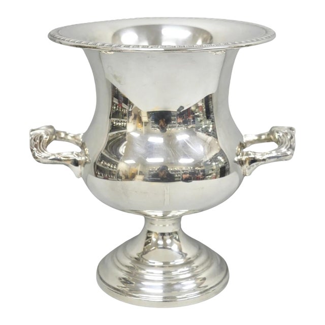 Vintage Sheridan Silver Plated Trophy Cup Urn Champagne Chiller Ice Bucket For Sale