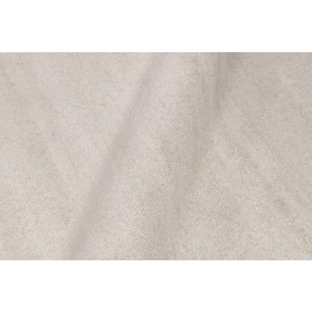 Textile Rug & Kilim’s Oversized Contemporary Textural Solid Rug in Ivory Tones For Sale - Image 7 of 8