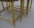 Vintage Gilt Metal and Smoked Glass Nesting Tables, Set of 3 For Sale - Image 3 of 4