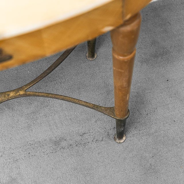 Bedside Tables in Wood, Marble and Brass, 1950s, Set of 2 For Sale - Image 12 of 13