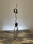 Early 21st Century Handmade Crystal Cross Assemblage Sculpture on Embossed Clear Glass Flask For Sale - Image 5 of 7