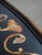 Black Regency Style Black & Gold Painted Iron Base Tray Table For Sale - Image 8 of 14