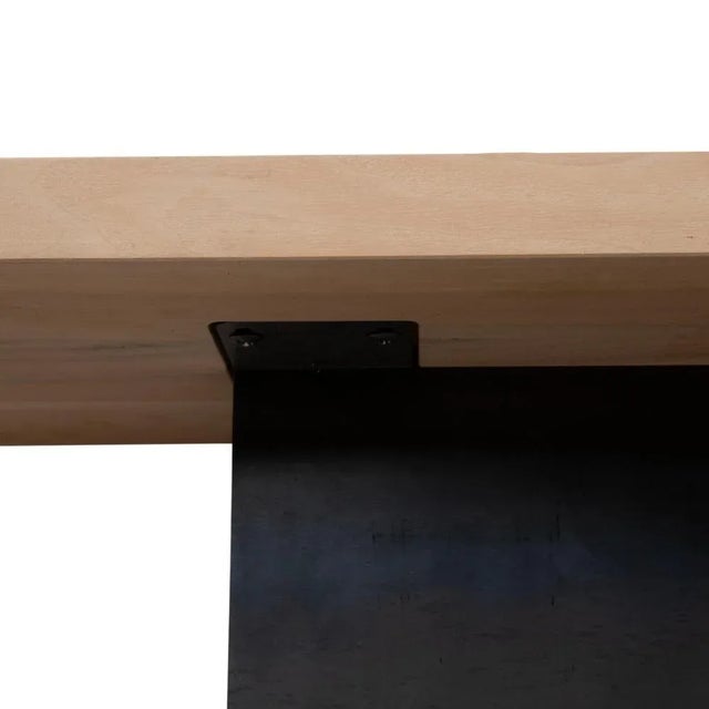 Zoom Console Table in Brown and Wood by Mobimex TIX For Sale - Image 4 of 11