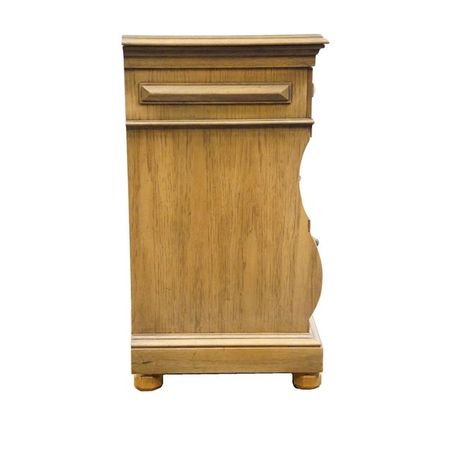 Thomasville Furniture Madeira Collection Solid Ash Old World 30" Three Drawer Nightstand 16-6255-18 For Sale - Image 12 of 13