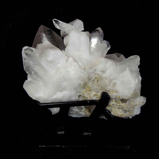 Gemstone Large Quartz Cluster on Stand, 13 Inches, 28 Pounds (#H0487 Brazil) For Sale - Image 7 of 7