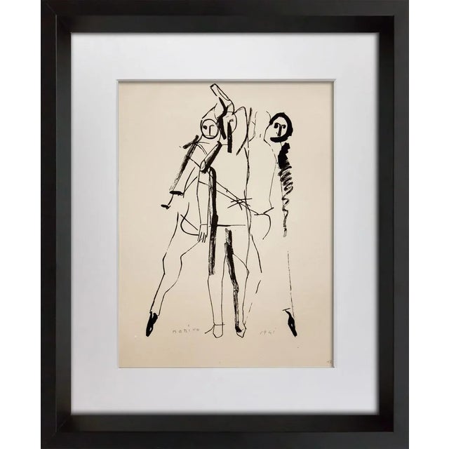 Marino Marini Lithograph Signed Ltd Edition Juggler 1941 With Custom Frame For Sale In Atlanta - Image 6 of 6