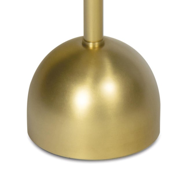 Contemporary Arthur Accent Table, Natural Brass For Sale - Image 3 of 5
