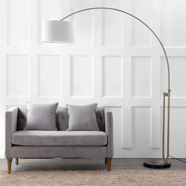 Modern Arc Floor Lamp - Chrome For Sale - Image 3 of 6