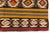 Mid 20th Century Handwoven Geometric Medallion & Striped Tribal Rug For Sale - Image 6 of 10