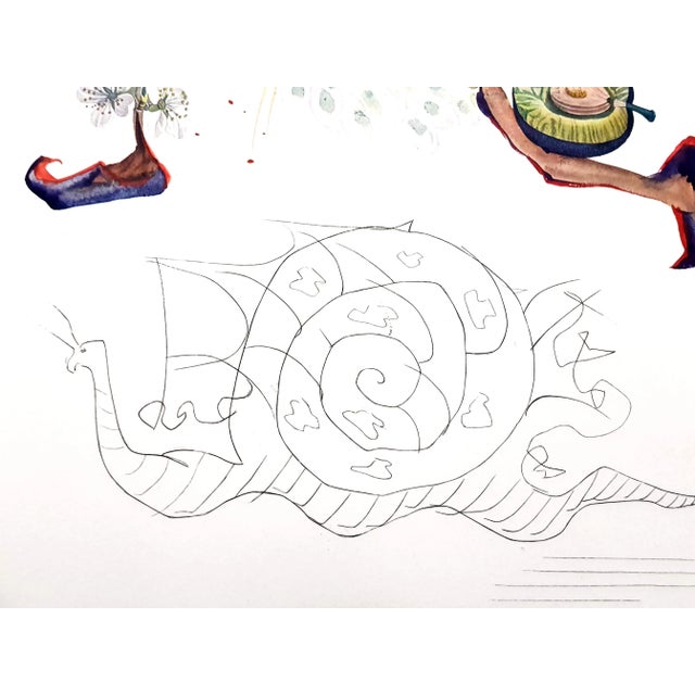 Purple Salvador Dali, Plum, Hand-Signed Lithograph, 1969 For Sale - Image 8 of 15