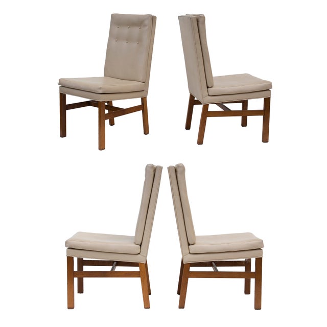 Johnson Furniture Tufted Dining Chairs Set of 4 Chairish