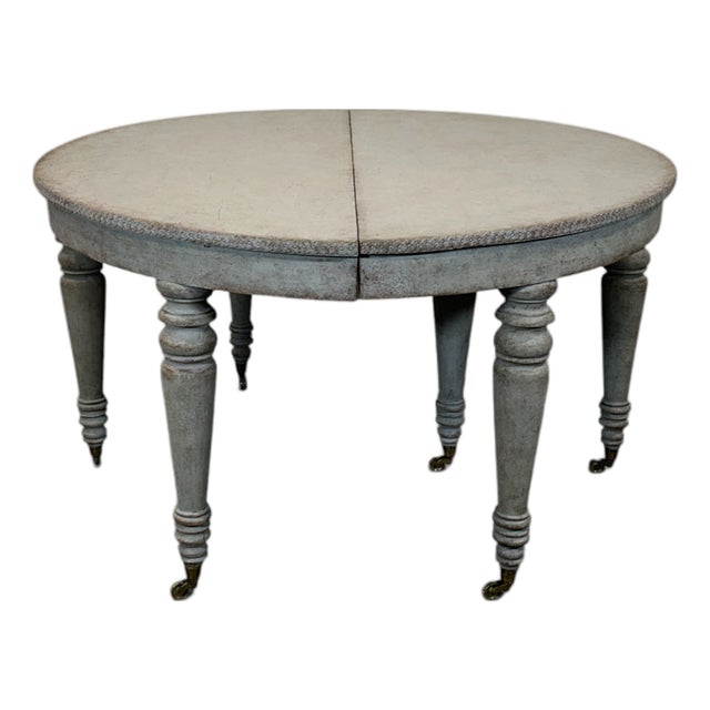 Antique Swedish Extendable Dining Table For Sale