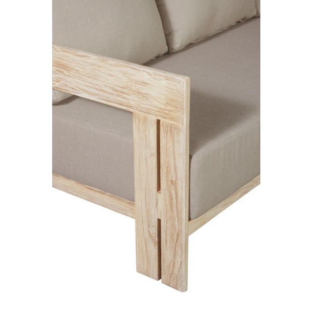 Paradiso Outdoor Sofa Set White Wash For Sale - Image 16 of 18