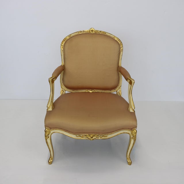 18th Century Fine Pair of Louis XV First Revival Armchairs For Sale - Image 9 of 9