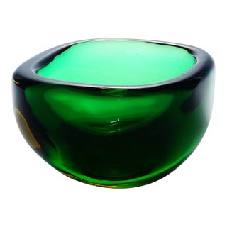 Vintage Art Glass Bowl by Seguso Murano 1960s For Sale