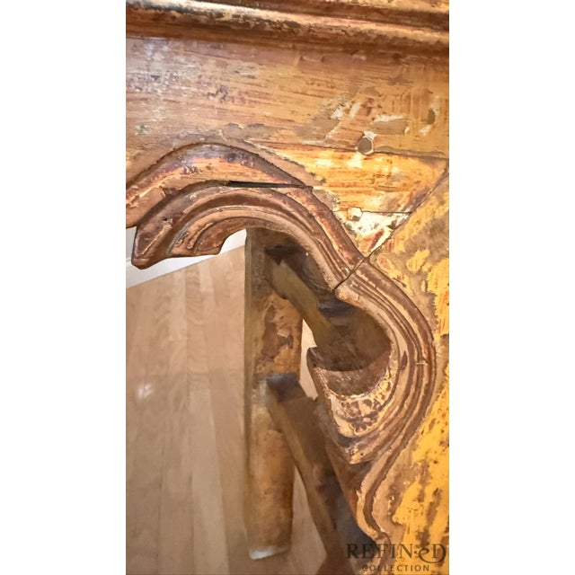 Mid-20th Century Chinese Altar Console Table With Distressed Lacquer Patina For Sale - Image 13 of 14