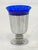Mid 20th Century Art Deco Era Cobalt Blue Glass Barbell Martini Cocktail Shaker Set From France For Sale - Image 11 of 11
