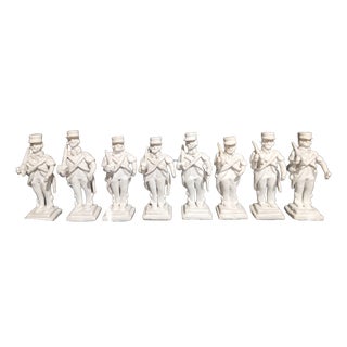 Chess Set by Cerámicas Benlloch for Manises, 1980s, Set of 33 For Sale