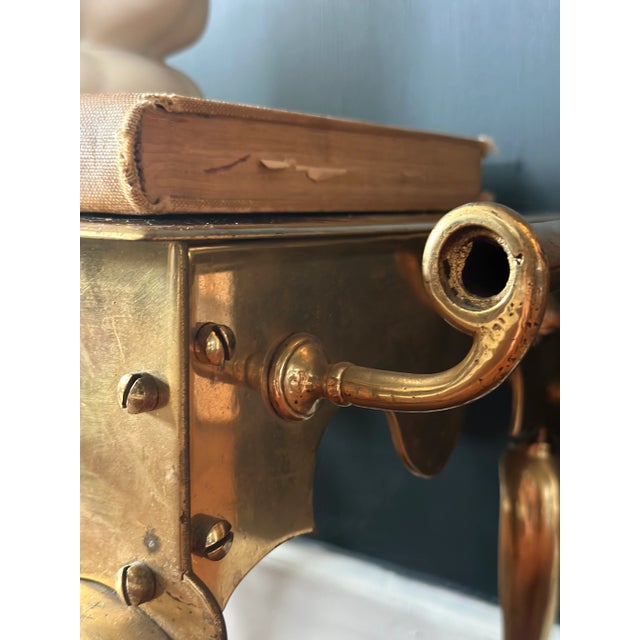 Metal Victorian Brass Hearth Footman , Circa 1850 (George II Style) / Uk For Sale - Image 7 of 8