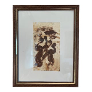 1990s Purvis Young Friends Ii, Mid Century Modern Abstract, Framed For Sale