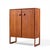 Mid-Century Modern Jens Risom Mid Century Walnut Sled Leg Armoire Cabinet For Sale - Image 3 of 7