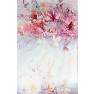 Florence Hasenflug, Pink Flower Blossoms, Oil on Canvas, Signed l.r. And Verso For Sale
