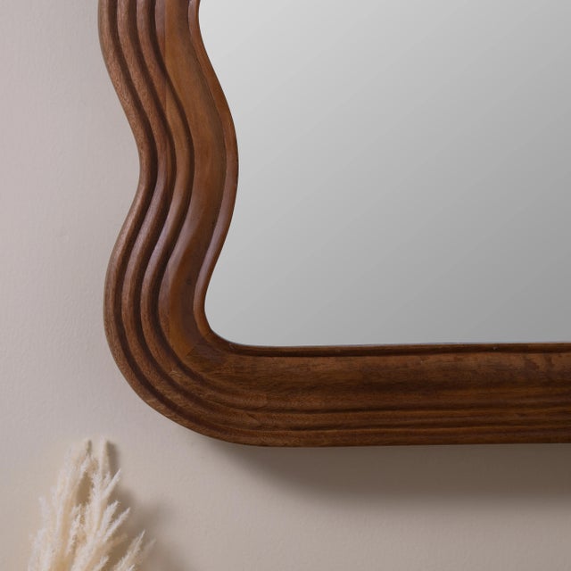 2020s Frances Wavy Floor Mirror For Sale - Image 5 of 7