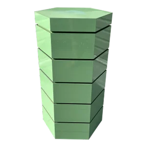 1980 Green Laminated Octagon Pedestal
