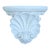 Vintage White Plaster French Rocaille Shell Decorative Wall Bracket For Sale