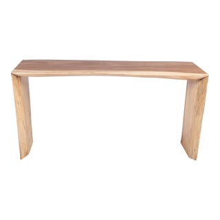 Living Edge Water Fall Console Table 54 For Sale