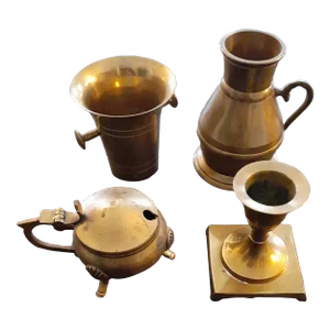 Vintage Lot of Brass Collectibles- 4 Pieces