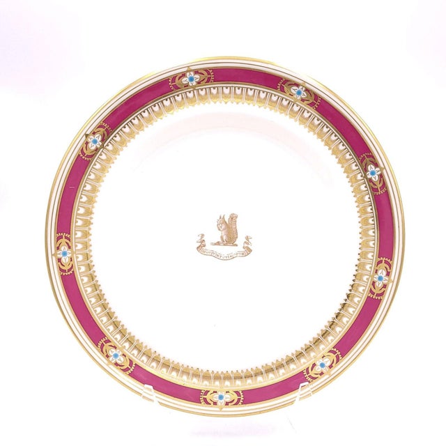 English Set of Four Davenport Staffordshire Plates, Circa 1840 For Sale - Image 3 of 11