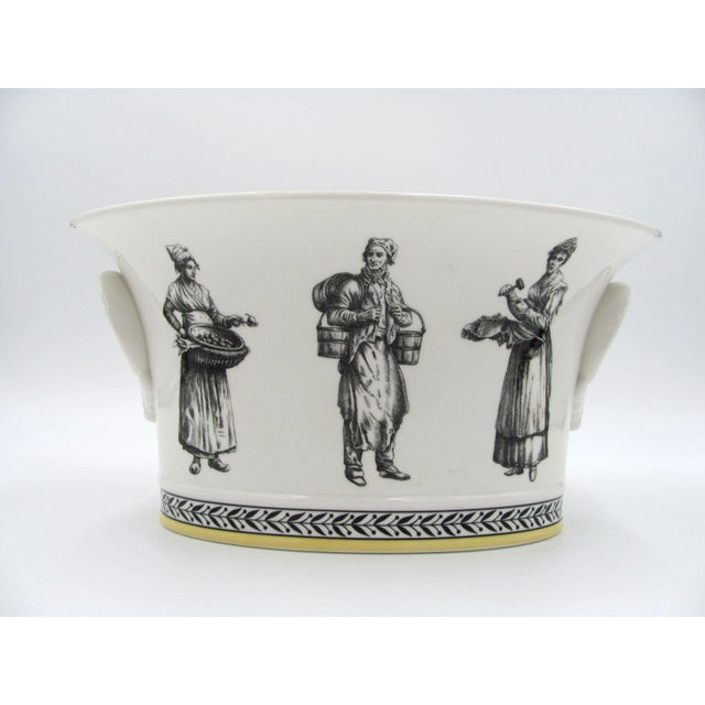 Villeroy & Boch Villeroy & Boch Audun Ferme Jardiniere With Handles For Sale - Image 4 of 8