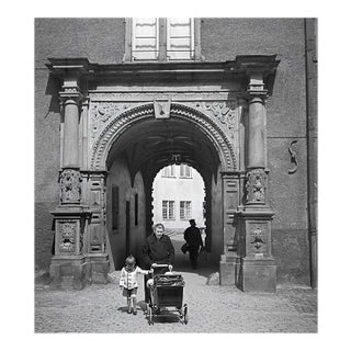 Gate Darmstadt Castle Granny Grandchild Stroller, Germany, 1938, Printed 2021 For Sale